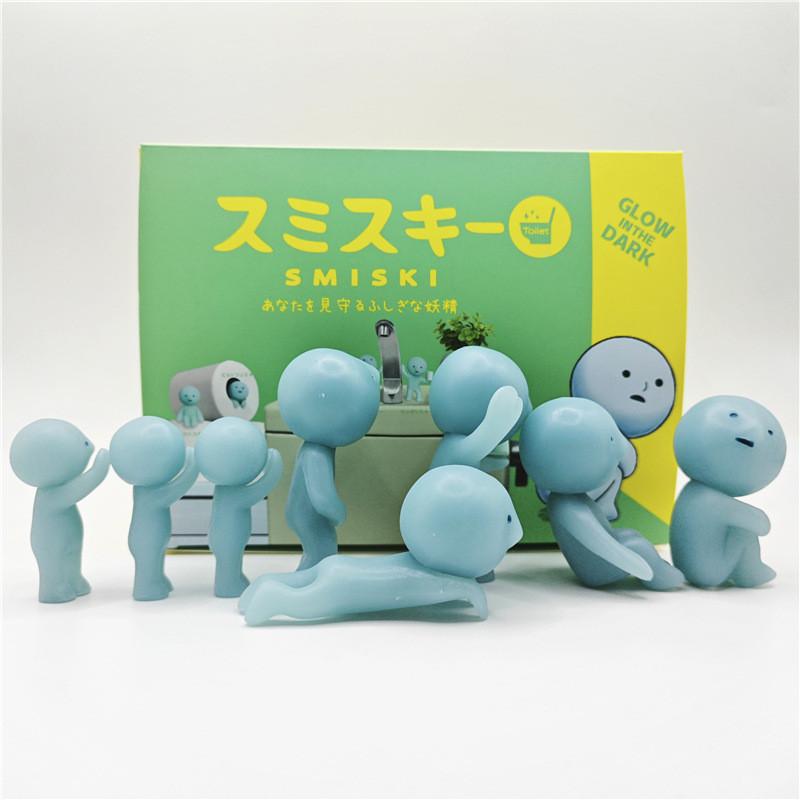 Bathroom Elf Glow In The Dark Pvc Collectible Blind Box Figures Home Decor Car