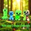 Набор плюшевых игрушек Minecraft: Куклы Крипер, Стив, Иссушитель и Монстр JJ