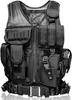 Tactical Vest Survival Game Military Multicam Tactical Vest Storage [kuroobaa] (Black)