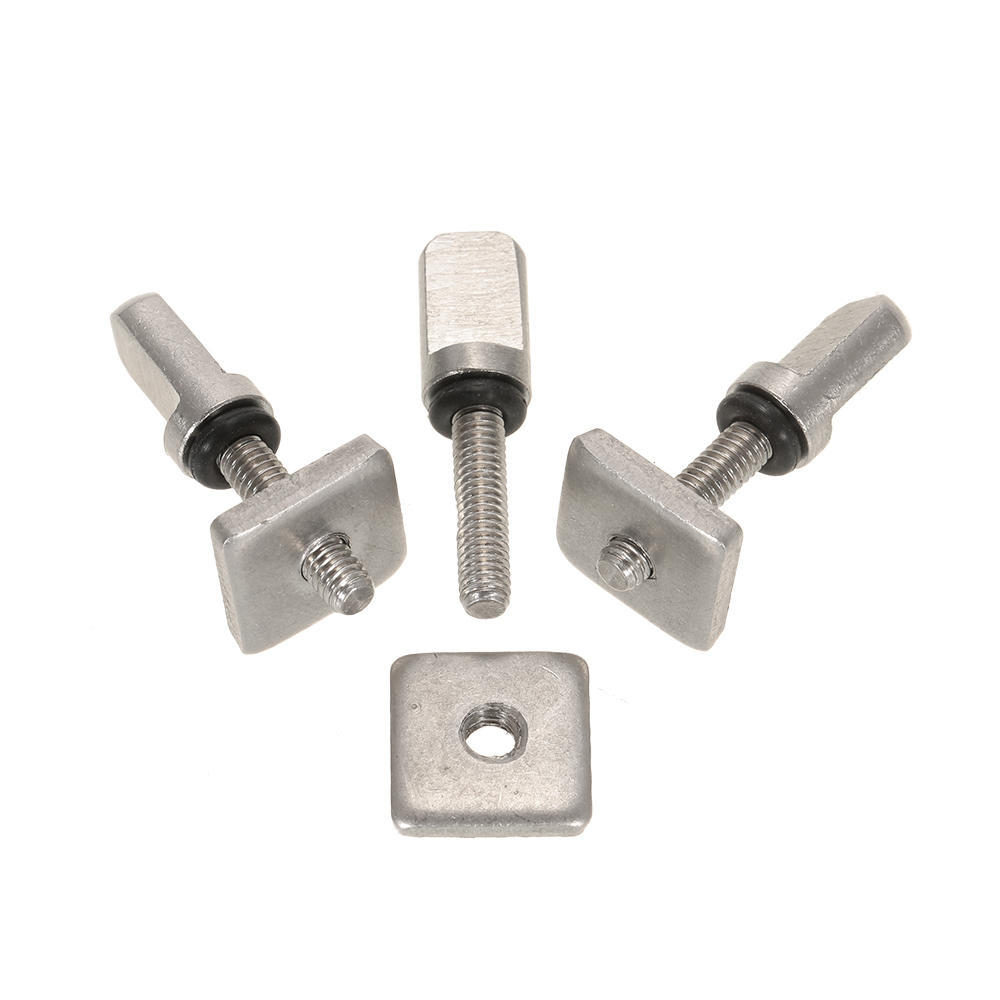3 Surfboard Longboard Sliding Fin Screw & Fin Plate Replacement Kit for Stand Up Paddle Body Board