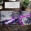 40x90cm Gaming Mouse Pad Cartoon Samurai Girl Deskmat Large Gamer Professional Premium Mousepad Speed Control Accessories Rug