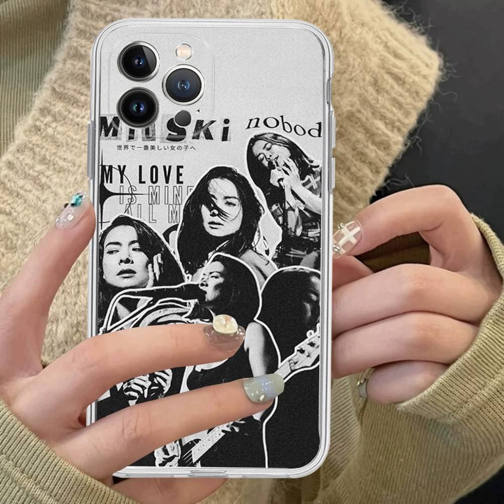 Популярная певица M-Mitski Чехол для телефона IPhone 16 15 Promax IPhone 14 11 12 High End 13 Pro Силиконовый