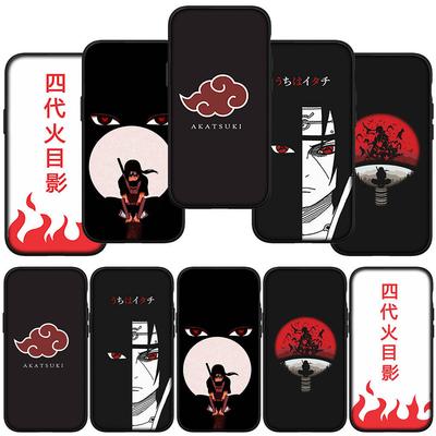 Чехол для телефона Samsung Galaxy S24 S23 iPhone 15 14 Xiaomi Redmi Note 13 12 11 8 10 9 Pro Max X XR OPPO A15 Huawei Akatsuki Sasuke Naruto аниме-чехол