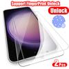 Support Fingerprint Unlock Tempered Glass Protector For Samsung Galaxy S24 Ultra S24+ / S23+ 5G/ S22 / S22+ S21+ Plus 2PCS HD Screen Protective Film