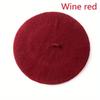 Retro Beret Red Wool Beret Hat Breathable Painter's Hat Retro Warm Hat Suitable for Spring and Autumn.