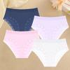4 шт. трусики больших размеров L-4XL кружевное высокоэластичное нижнее белье сексуальные удобные брифы бесшовное мамино белье мамины шорты