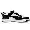 Puma Rebound Layup Lo Sd Кожаные Удобные Кроссовки с Низким Верхом Унисекс кроссовки Черный Белый 370539-01