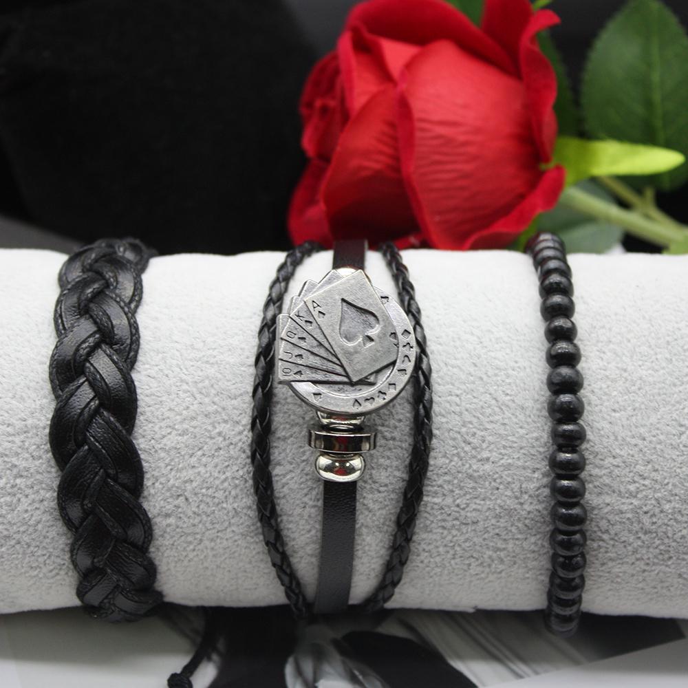 Набор из 5 предметов Мужские повседневные спортивные часы с круглым циферблатомМужские классические часы с браслетом в коробке для занятий спортом на открытом воздухе