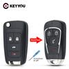 KEYYOU Modified Remote Car Key Shell Case For Opel Vauxhall Adam Astra Mokka Zafira For Chevrolt Cruze Keyless-go 4 Buttons