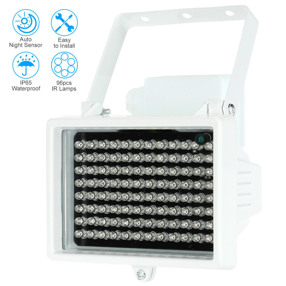 96 светодиодов ИК-осветитель Массив инфракрасных ламп ночного видения Открытый Водонепроницаемый для камеры видеонаблюдения