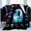 Custom Name Moonlight  Flannel Fleece Blanket Cozy Warm Throw Blanket For Couch Bed Travel All Season Use