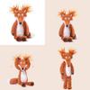 Плюшевая игрушка-лиса с наполнителем из полипропиленового хлопка для комфортного сна детей и младенцев