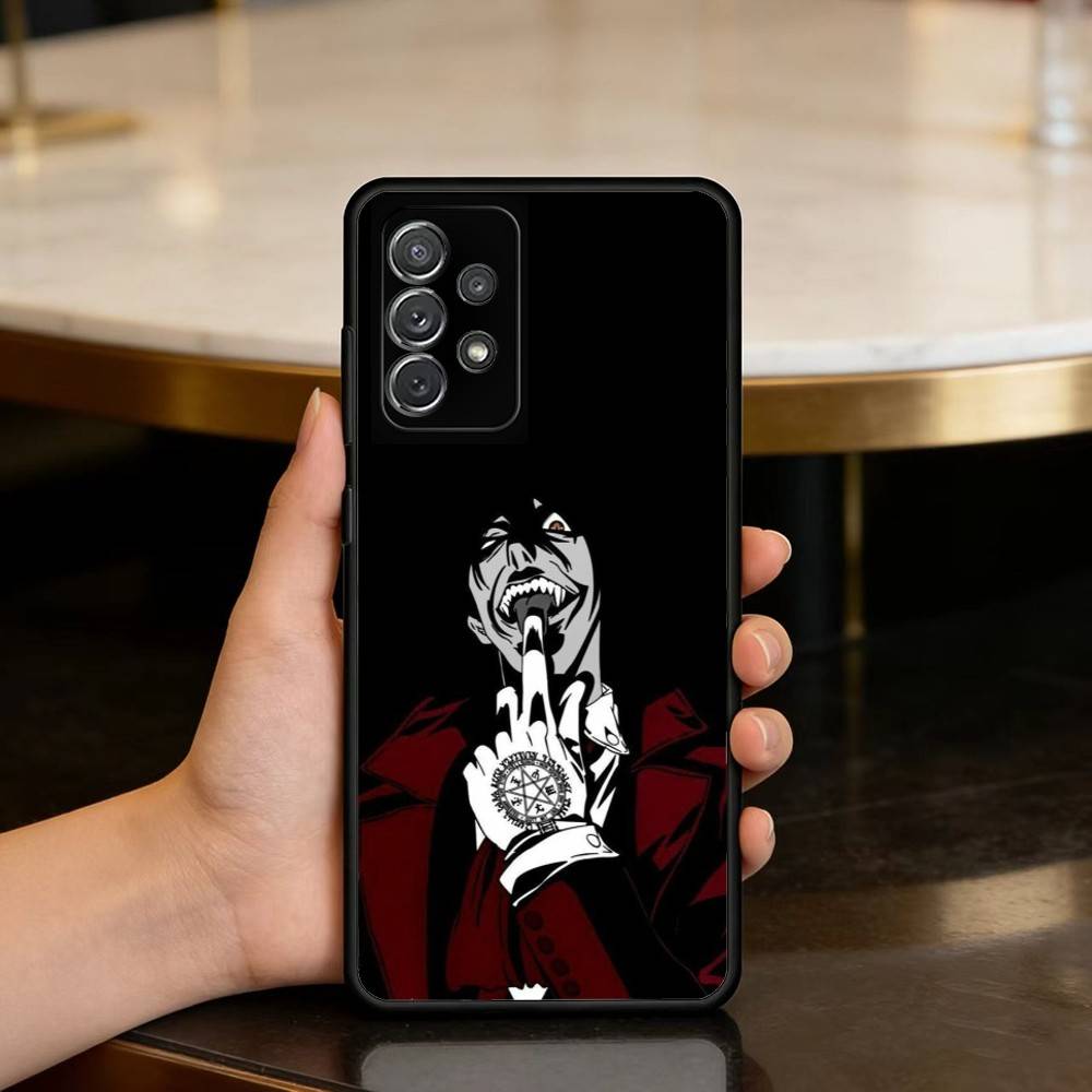 Темный Чехол для Телефона Hellsing Alucard Для Samsung Galaxy A73,A72,A71,A70,A53,A52,A51,Мягкий Силиконовый Черный Чехол