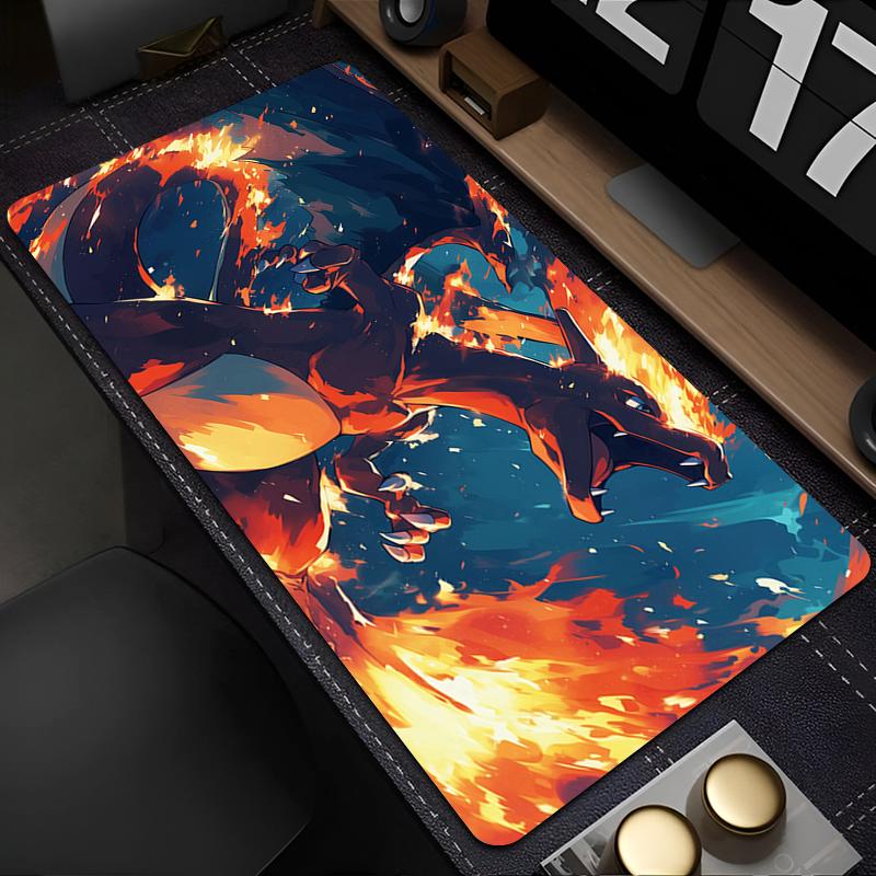 Large Mouse Pad Pokemon Charizard xcm Office Computer Desk Mat Table Keyboard Pad Laptop Carpet Accessories Gaming Mousepad