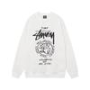 Mens Plain Crewneck Sweatshirt Oversized Fit Casual Long Sleeve Hoodless Top Winter