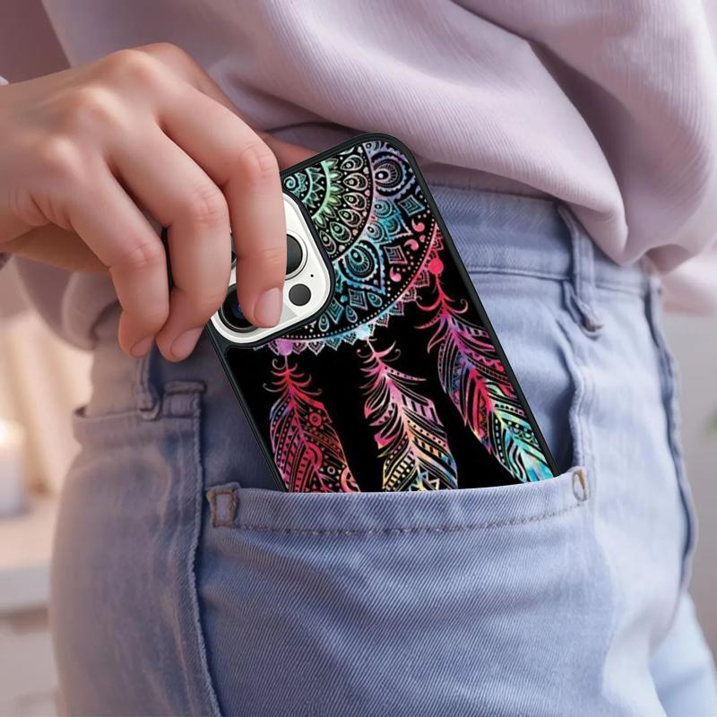 Бирюзовая Мандала Чехол для Телефона Для iPhone 17 Air 15 16e 14 13 Pro Max Coque 12 11 Pro Max PLUS крышка