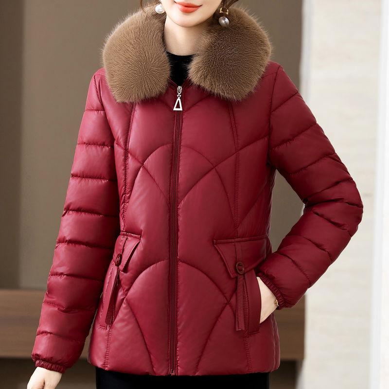 Кожаное хлопковое пальто, зимняя модная толстая и теплая хлопковая куртка, свободное пальто большого размера из хлопка для женщин