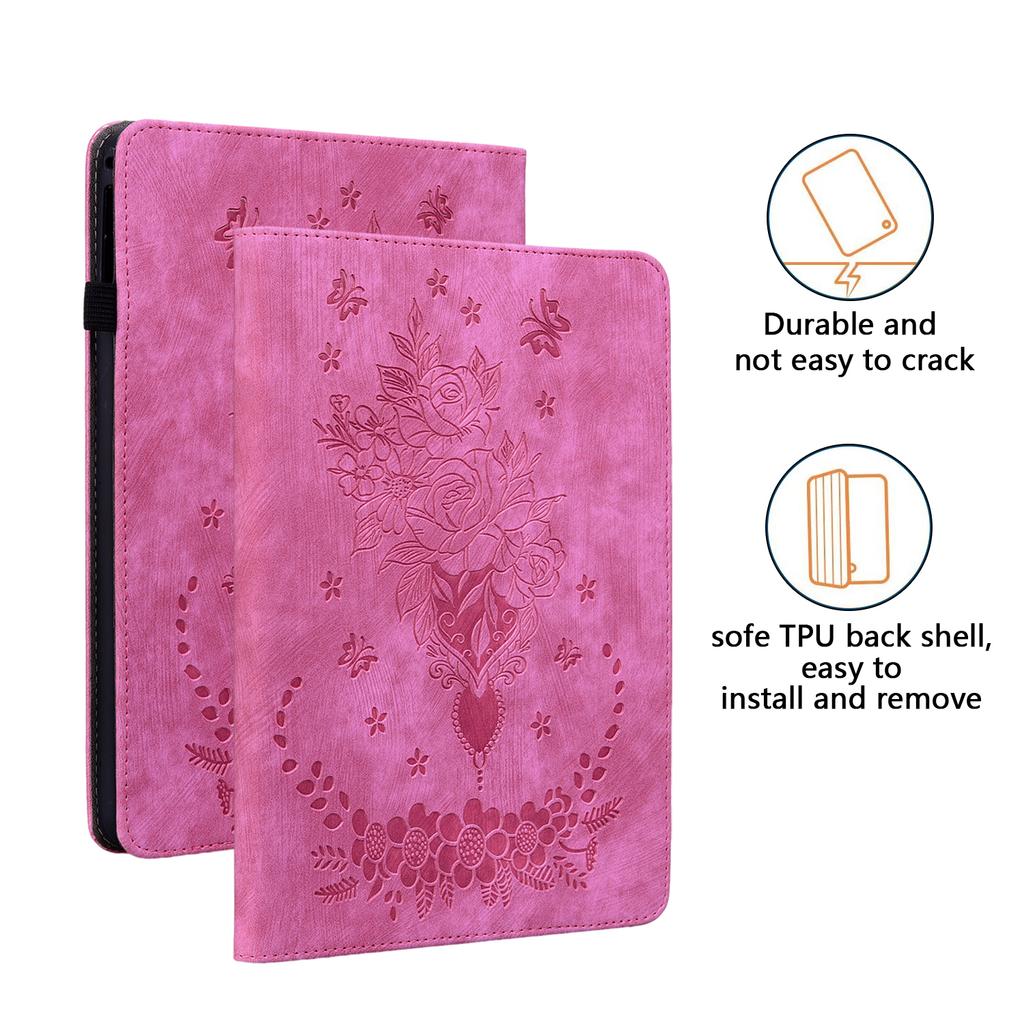 For Lenovo Tab One 8.7 K9 TB-305FU TB-X305XU 2025 Case Rose Flower Case Soft Back TPU Tablet Cover