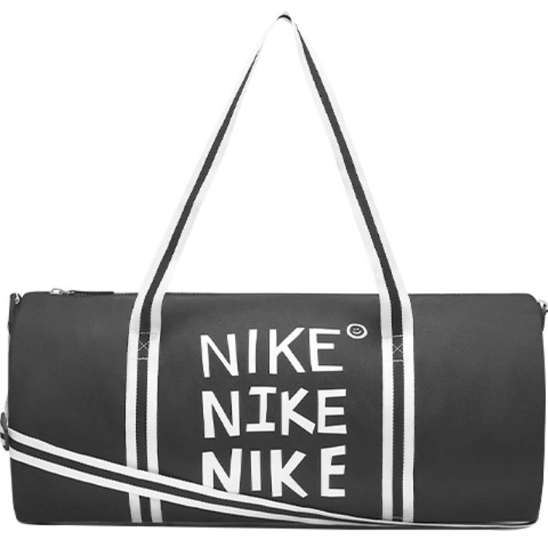 Nike Наследие Полиэстер Портативная Одноплечевая Сумка Кроссбоди для Тренажерного Зала Tubas Мужская Черная Повседневная DQ5735-010