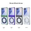 Чехол для Samsung Z Flip7 FE: Защита от падений по углам, Поворотная подставка на 360°, Совместимость с беспроводной зарядкой для Flip6/5