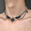 Алмазное колье Star Wings - Модные мужские и женские цепочки на шею в уличном стиле, идеальный выбор для фестивалей и повседневной носки