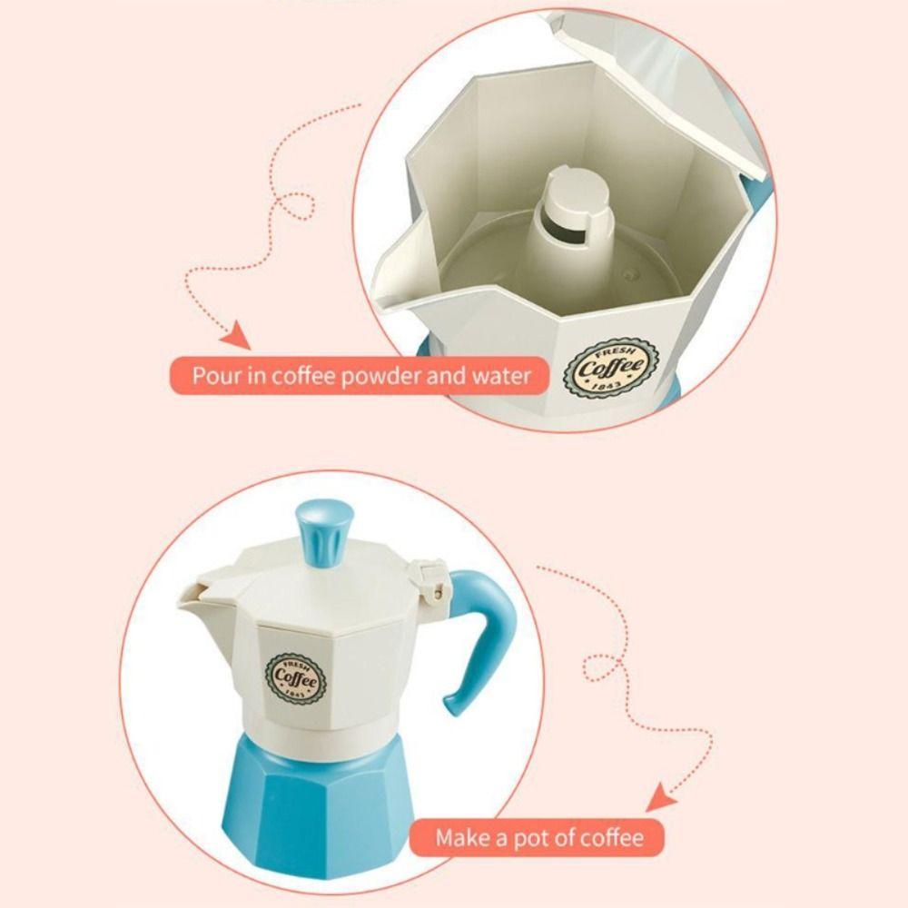 Coffee Machine Simulation Coffee Set Pretend Play Afternoon Tea Toy Play House Toy Children