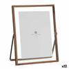 Photo Frame Copper Metal Glass Plastic 18.5 X 1 X 23 Cm (12 Units)