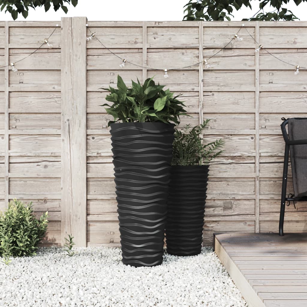Plant Pot with Removable Liner Anthracite 18 45 L PP