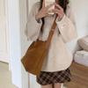Korean Version of Autumn and Winter Retro Suede Tote Bag for Women's New Slack Commuting Bag One-shoulder Crossbody Bag