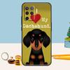 Мультяшный Чехол Такса Сосиска Для Oppo A80 A60 A40 A15 A16 A17 A57 A94 A74 A54 A76 A96 A18 A38 A58 A78 A98 A5 A6 Pro
