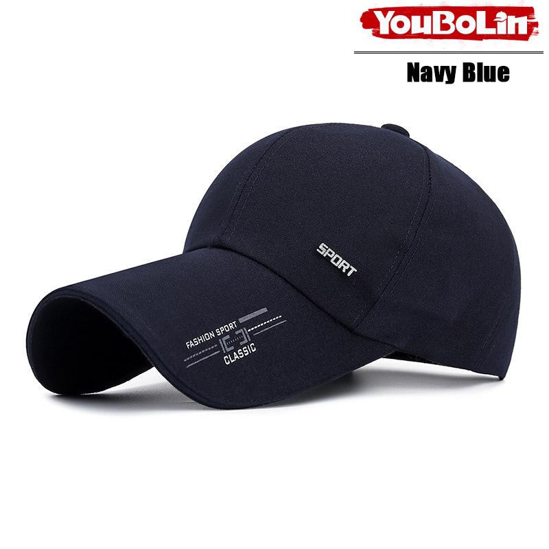 Spring And Summer Fresh Latest Brand New Extended Brim Baseball Cap Men'S Outdoor Fishing Large Brim Sun Hat Women'S Cotton Canvas Hat