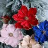 Xmas Tree Decoration 3D Simulation Magnolia 21cm Fake Flowers  New Year