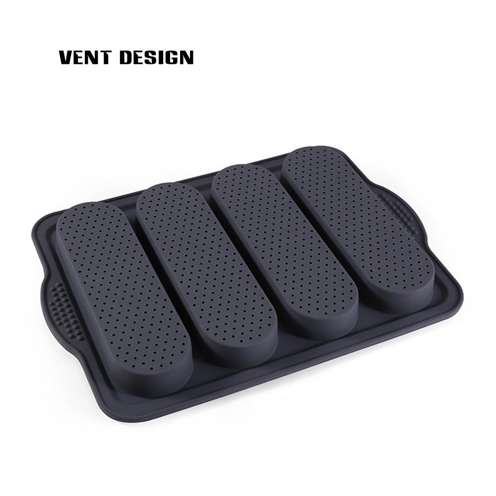 4 Wave Loaves Bake Mold Convenient tot Use Multi-Purpose Mold Suitable for Kitchen Baking Tools