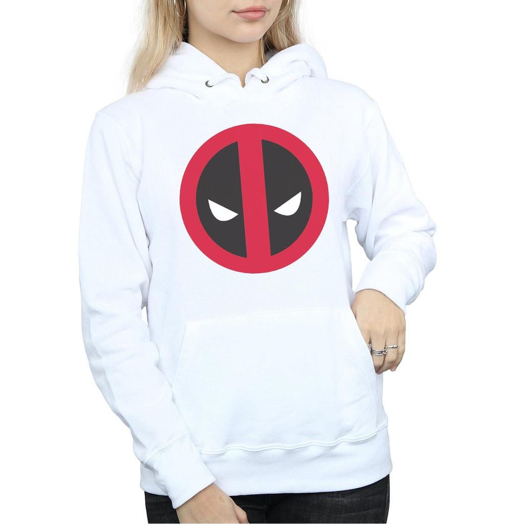 Marvel Womens/Ladies Deadpool Large Clean Logo Hoodie