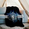Chelsea FC logo printed throw blanket—soft,warm;versatile blanket for all seasons—perfect as &air-conditioning throw,nap blanket