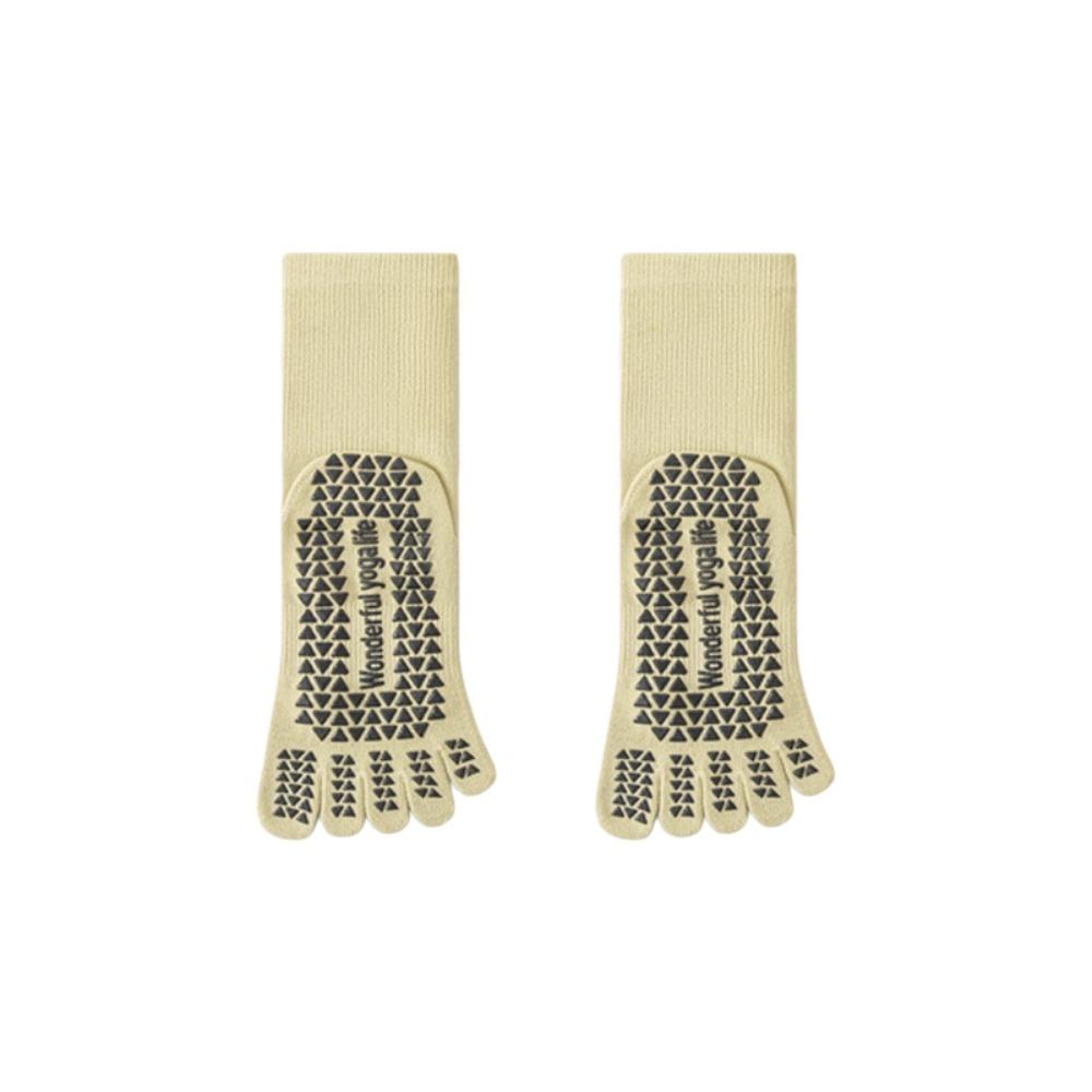 Separate Fingers Women Yoga Socks Silicone Anti-slip Sport Pilates Socks Sports Toe Socks  Dance