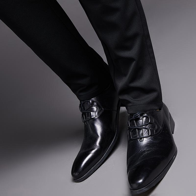 Men's Spring Autumn Fashion Business Casual Long Pants Suit Pants Male Elastic Straight Formal Trousers Plus Big Size 29-38