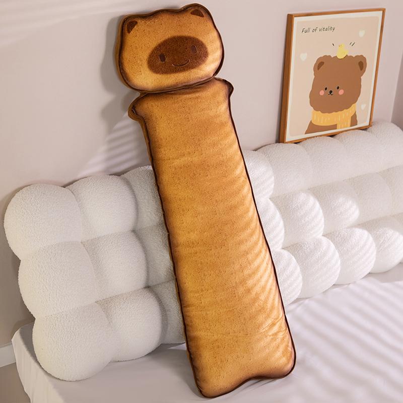 Soft Toast Cat Long Body Sleeping Capybara Pillow for Bed Sofa Office High Quality Adordable Home Decor