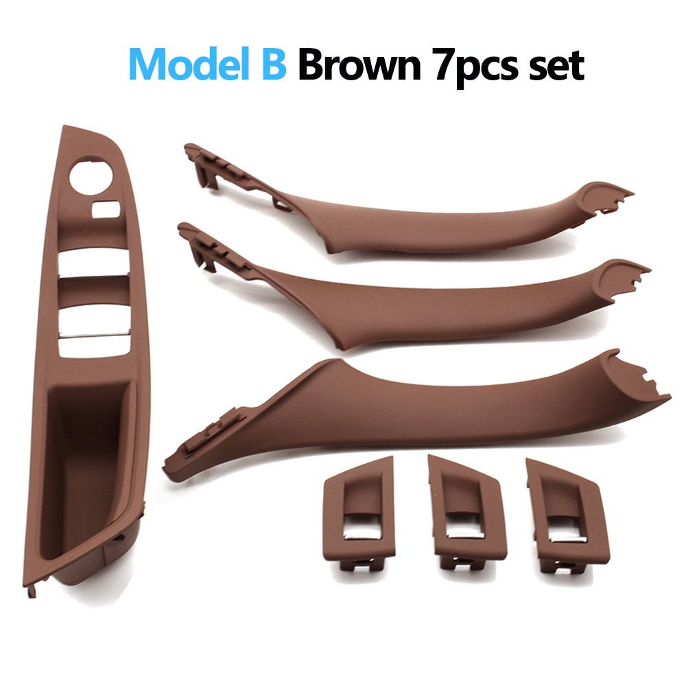 7pcs Set LHD Interior Armrest Door Handle Panel Ide Trim Cover For BMW 5 Series F10 F11 F18 520i 523i 525i 528i 535i