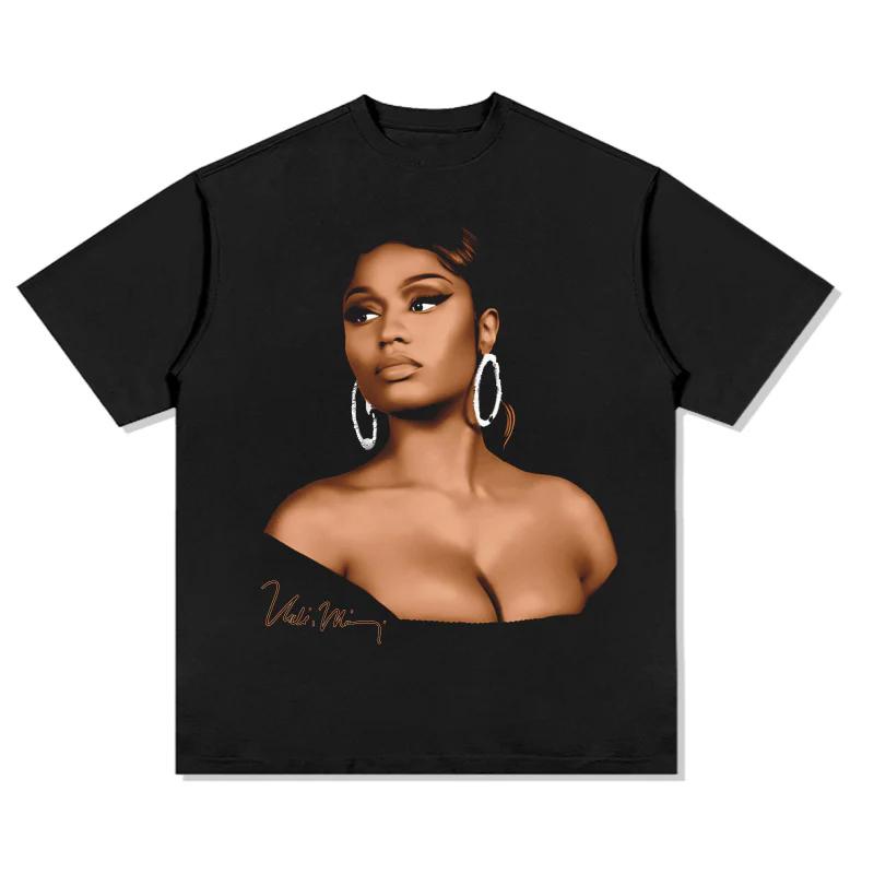 2026 New NICKI MINAJ Printed Cotton Y2K Tshirt Springsummer Unisex Fashion Retro and Comfortable Short Sleeved Shirt Unisex