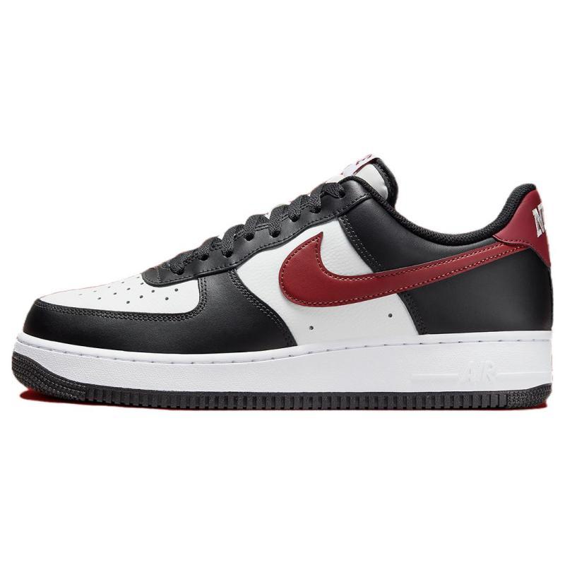 Nike Air Force 1 Low '07 Black White Dark Team Red Sneakers FZ4615-001