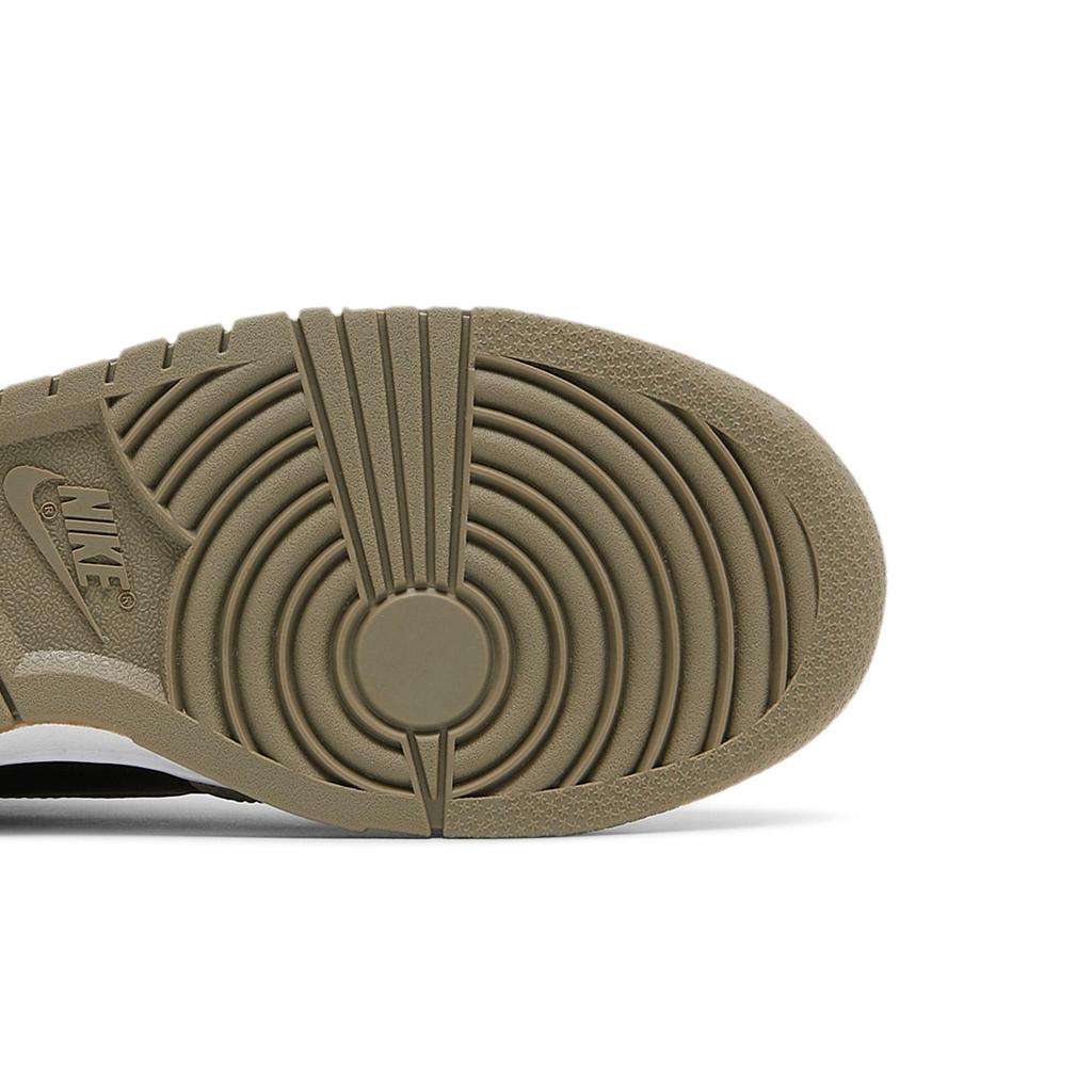 Nike Женские Dunk High 'Moon Fossil' (женские размеры) Черный / Лунный Ископаемый / Черные Скейтборд-Кеды DD1869 002