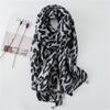 Korean Cotton & Linen Leopard Print Scarf - Autumn/Winter Dual-Purpose Tiger Pattern Shawl