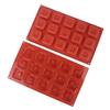 15-секционная квадратная силиконовая форма для выпечки торта, желе, пудинга, шоколада, кубиков льда, кексов, кексов, противня для выпечки