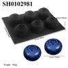 6 Cavity Blueberry Mousse Cake Mold Heat Resistant French Pastry Mold  Chocolate