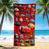 1Pc Cars Movie Characters Beach Towel, Quick Dry, Multi-Use for Beach Pool Gym Yoga Home Travel, Christmas, Halloween, Xmas Gift M928723