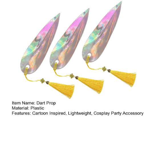 3Pcs Kpop Hunter Cosplay Dart Prop Halloween Costume Party Cartoon Inspired Hunters Stiletto Replica Role-play Weapon Accessory