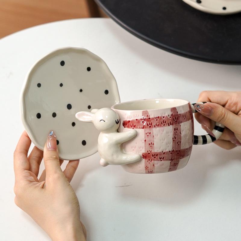Керамическая кружка для кофе с ручкой, коала 3D: Ручная роспись, Красивый дизайн для пар