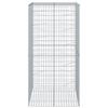 VidaXL Gabion Basket with Lid 100x100x200 Cm Galvanized Iron, Gabion Wall, Gabion Retaining Wall, Fence In 3295225