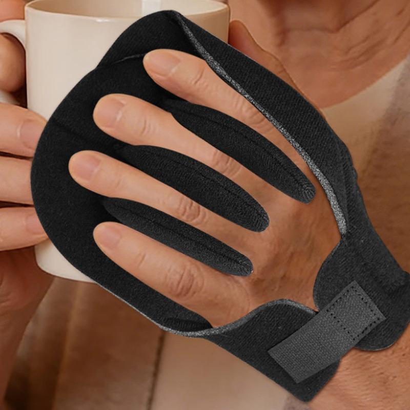 3D Built-in Finger Separator Hand Brace Orthopedic Pad for Contracture Relief Support for Stroke Paralysis Patients Home Therapy